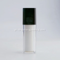 Garrafa sem ar de cosmética rotativa garrafa com bomba airless branca de parede dupla para uso pessoal em cuidados com a pele
